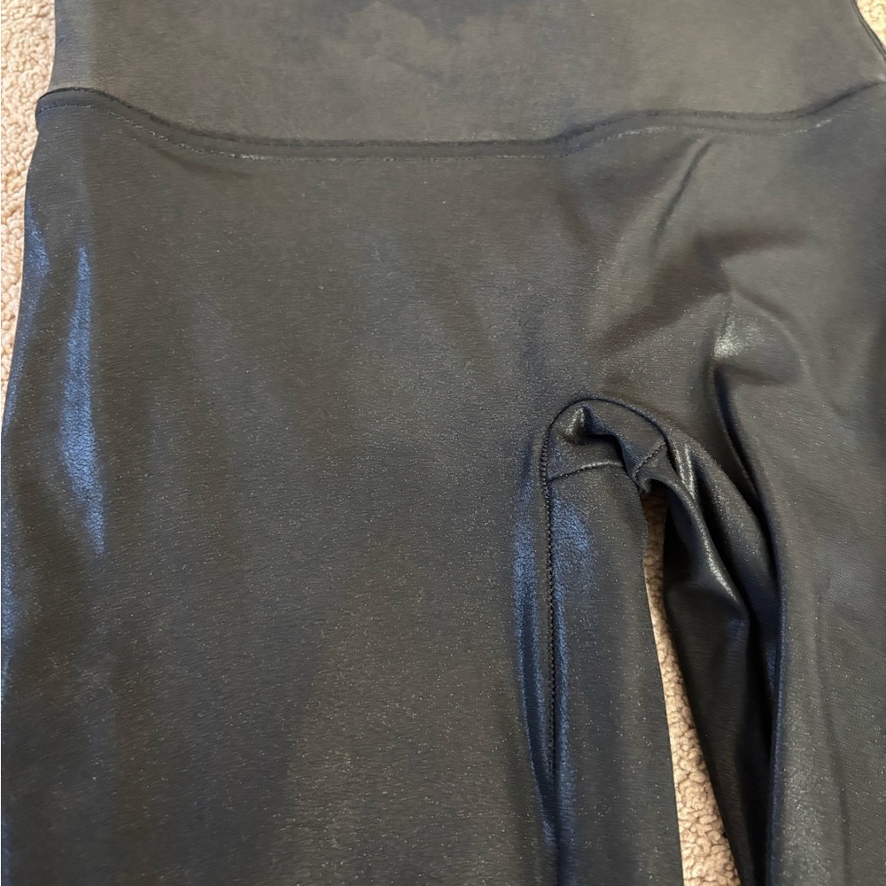 SPANX  Faux leather Black Leggings - Picture 2 of 5